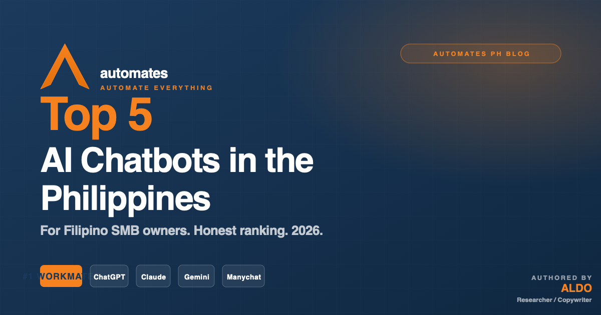 Top 5 AI Chatbots in the Philippines for SMB Owners (2026)